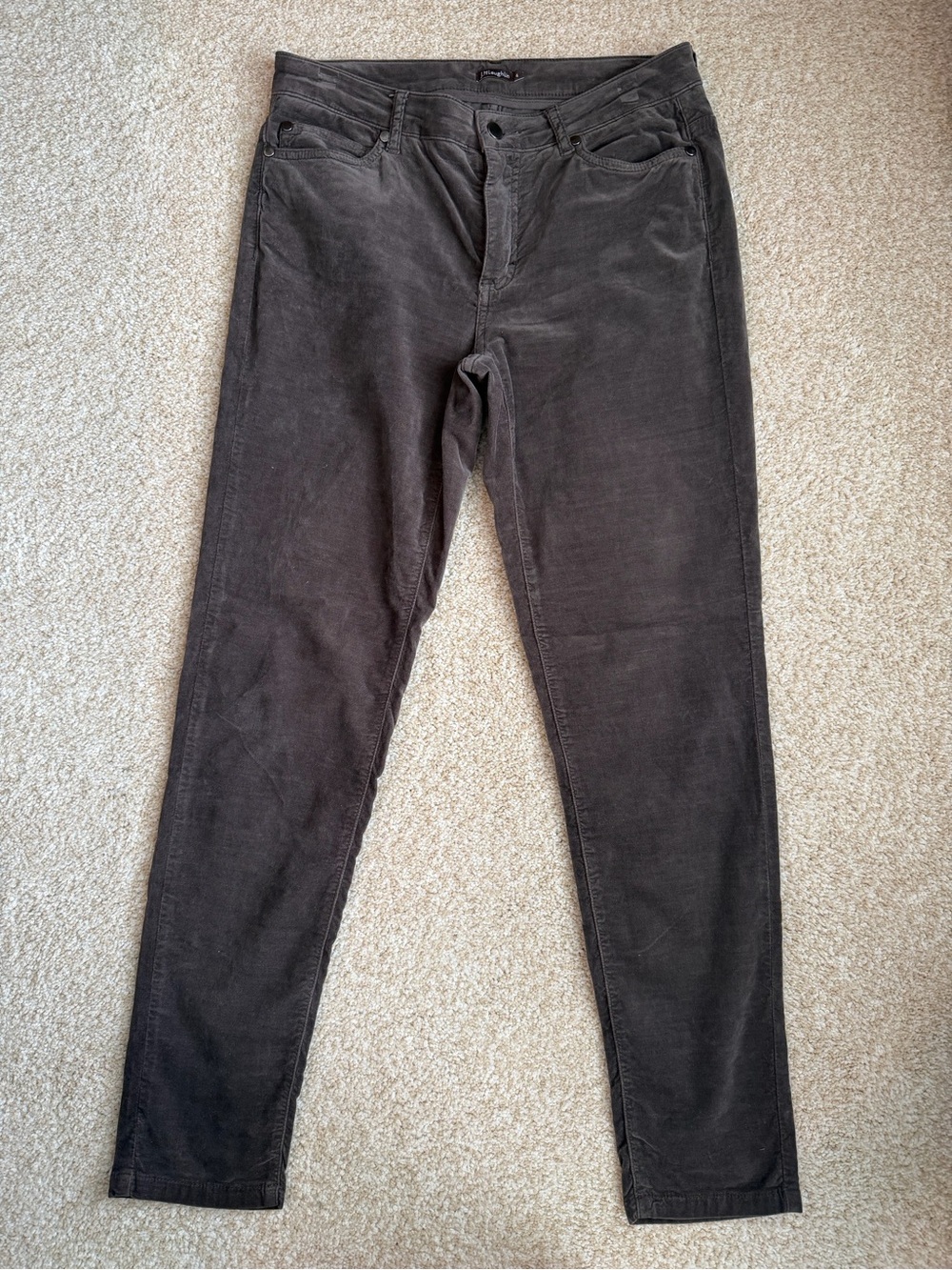J McLaughlin Women's Skinny Velvet Watson Jeans in Dark Brown